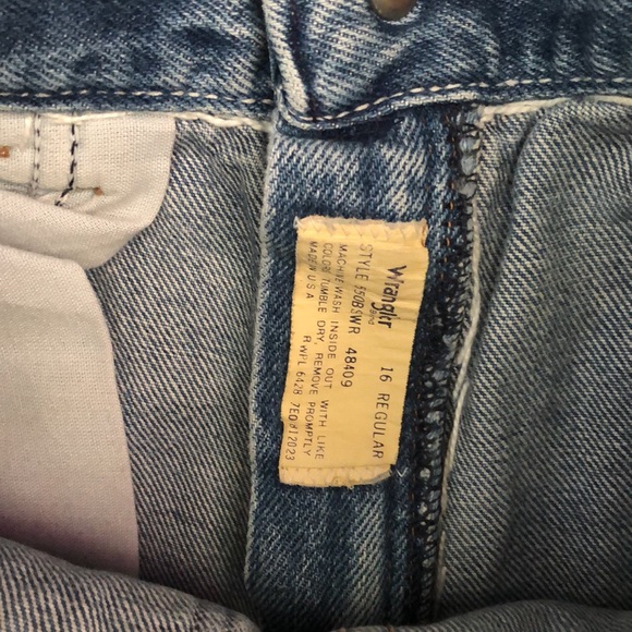 Vintage Wrangler cut off Jean shorts USA - Picture 4 of 5